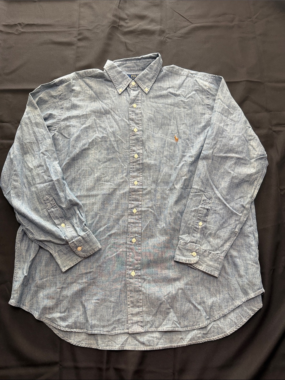 Ralph Lauren Light Blue Chambray Button-Down Shirt